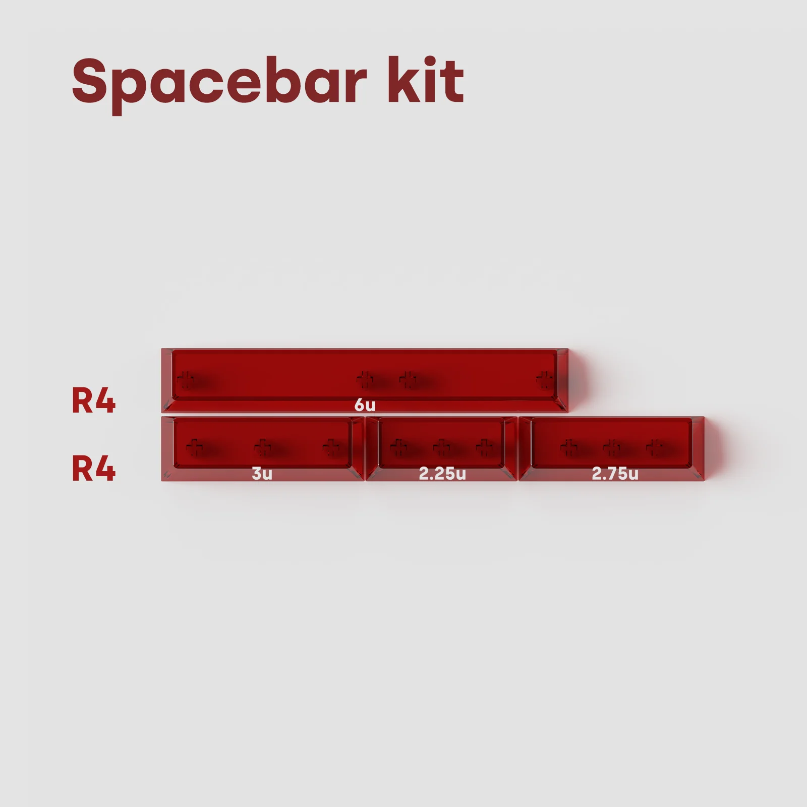 DEADLINE AirAnchor Red Transparent PC Keycaps - Image 10