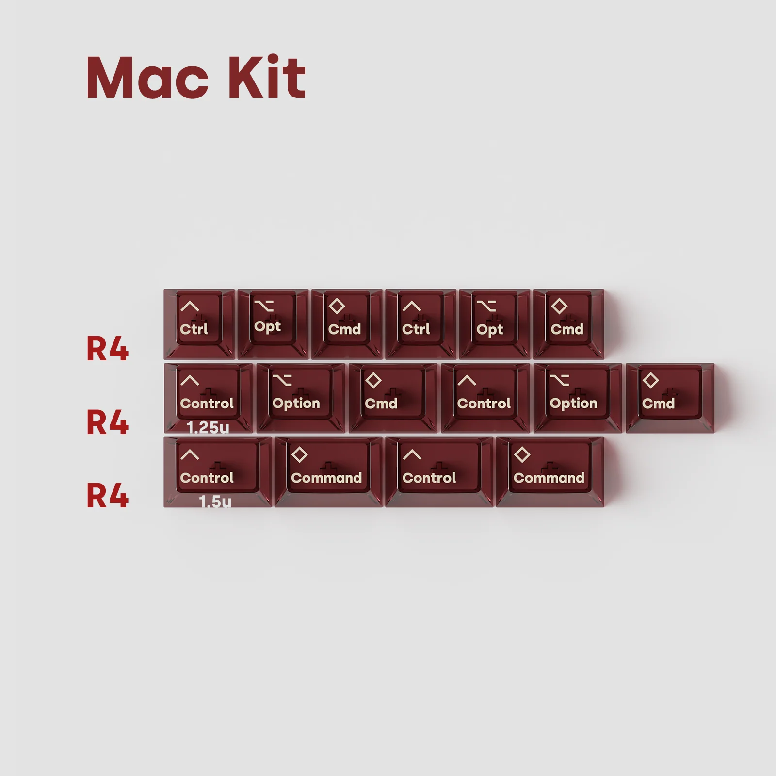DEADLINE AirAnchor Red Transparent PC Keycaps - Image 9