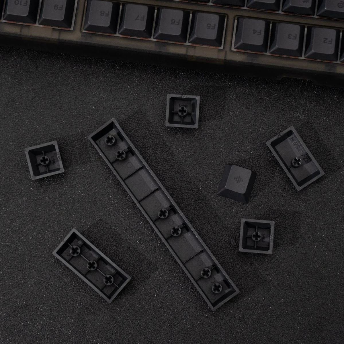 Full Black – 144-Key Cherry Profile ANSI/ISO Keycap Set - Image 3
