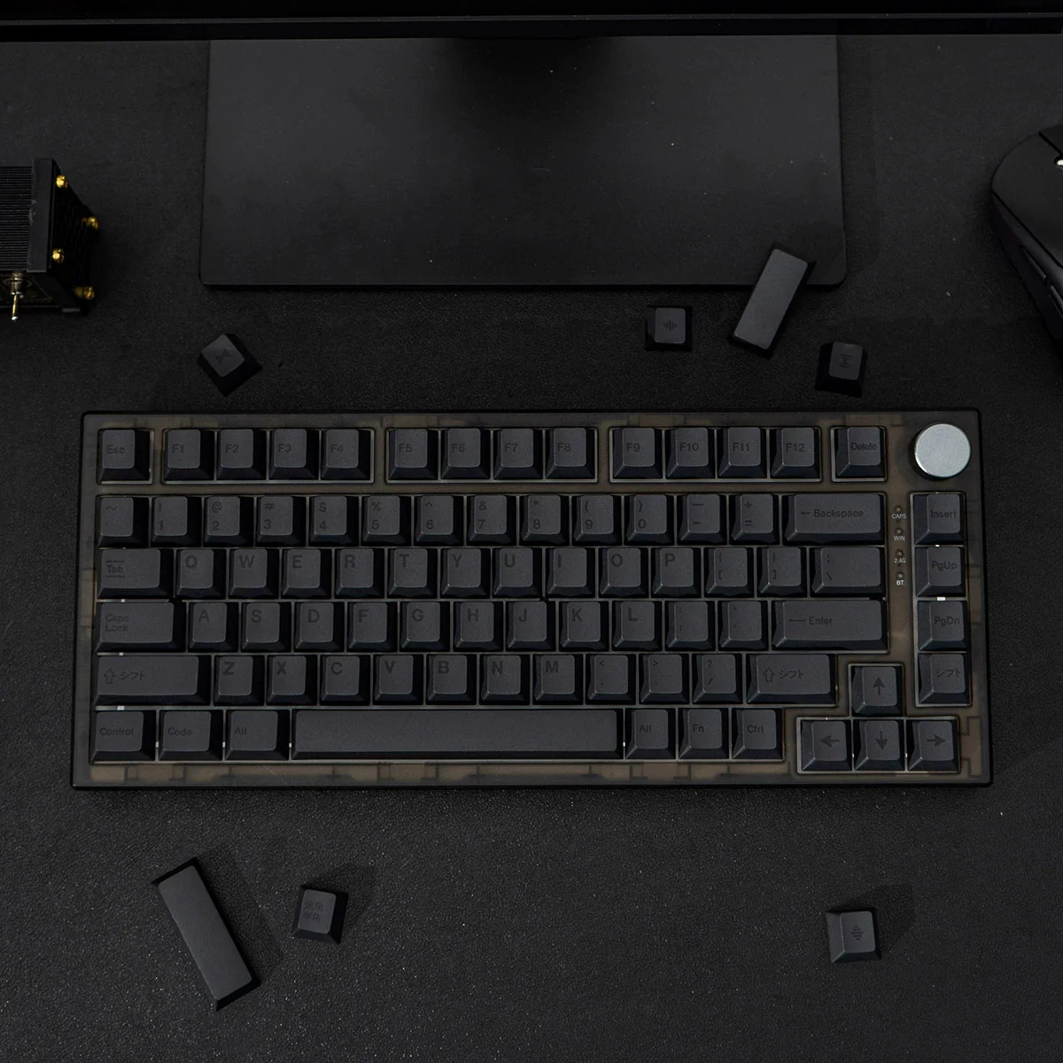 Full Black – 144-Key Cherry Profile ANSI/ISO Keycap Set - Image 7