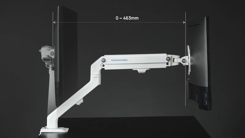 Humanmotion T6-1G Single Monitor Arm for 17-32 Inch - Image 4