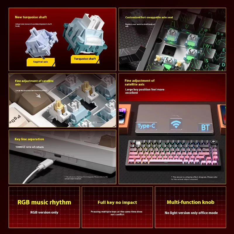 LEOBOG HI75C - Aluminum Gasket-Mount Keyboard Barebone Kit - Image 10