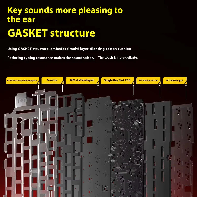 LEOBOG HI75C - Aluminum Gasket-Mount Keyboard Barebone Kit - Image 9
