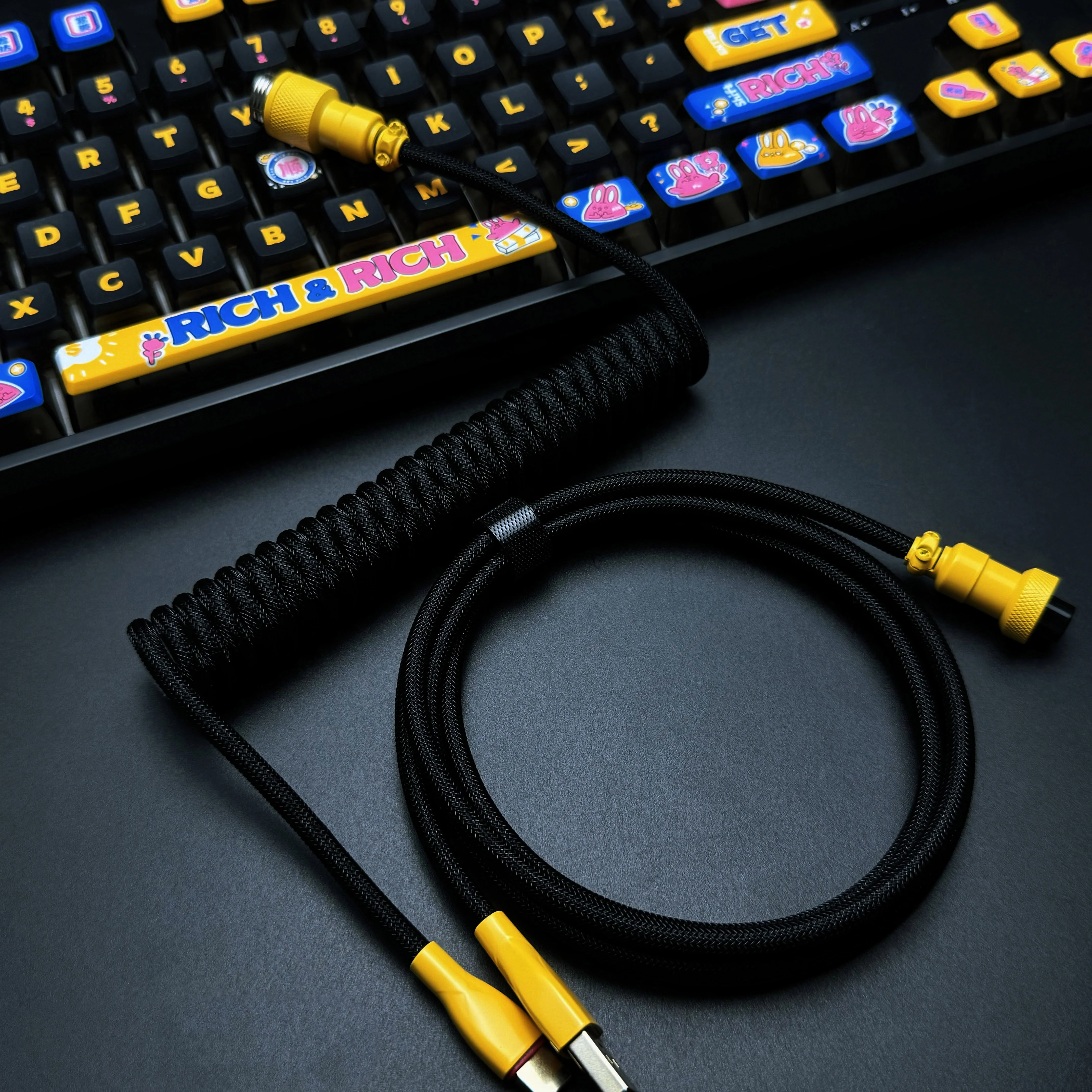 OZO Classic Coiled USB to USB-C Cable for Mechanical Keyboards - Image 10