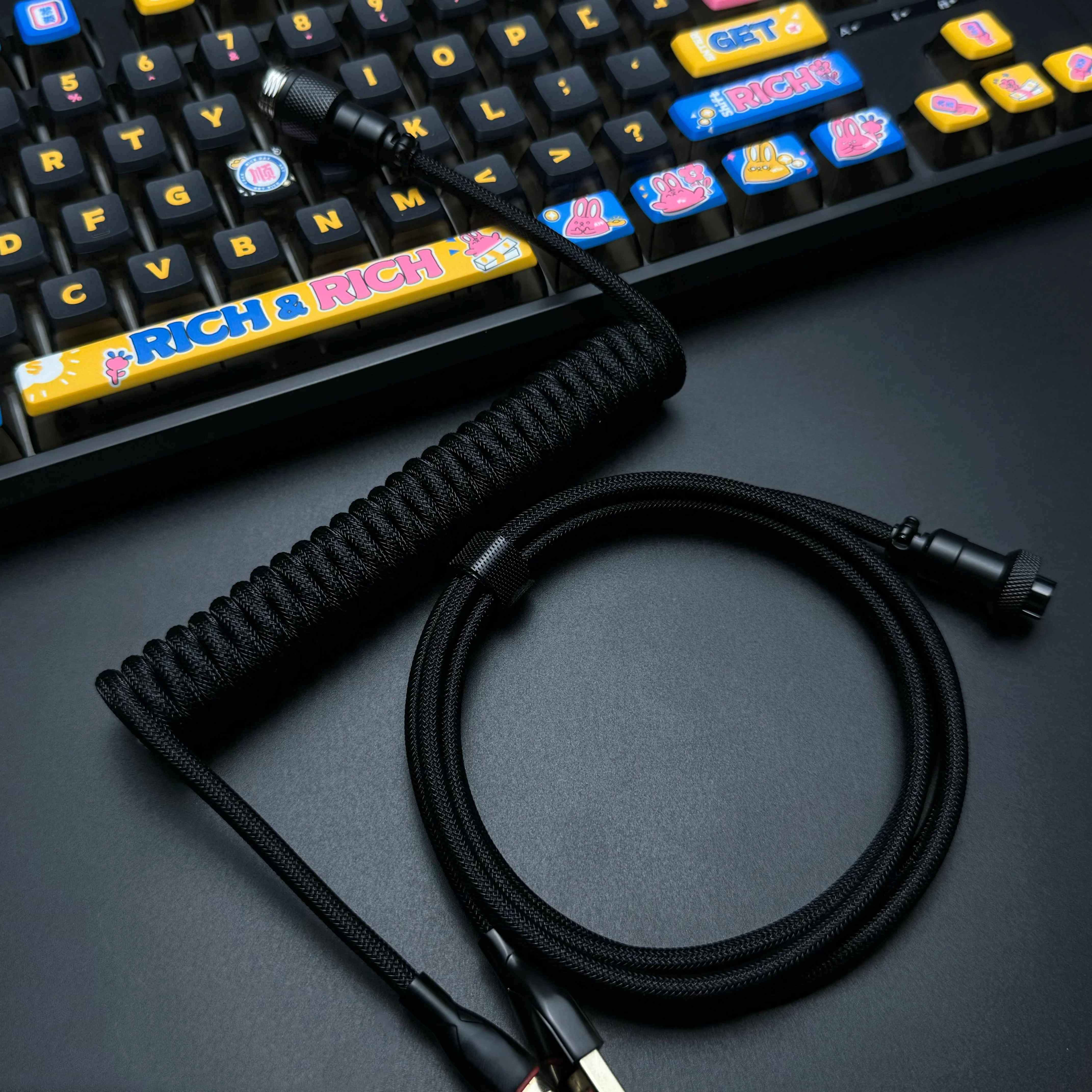 OZO Classic Coiled USB to USB-C Cable for Mechanical Keyboards - Image 13