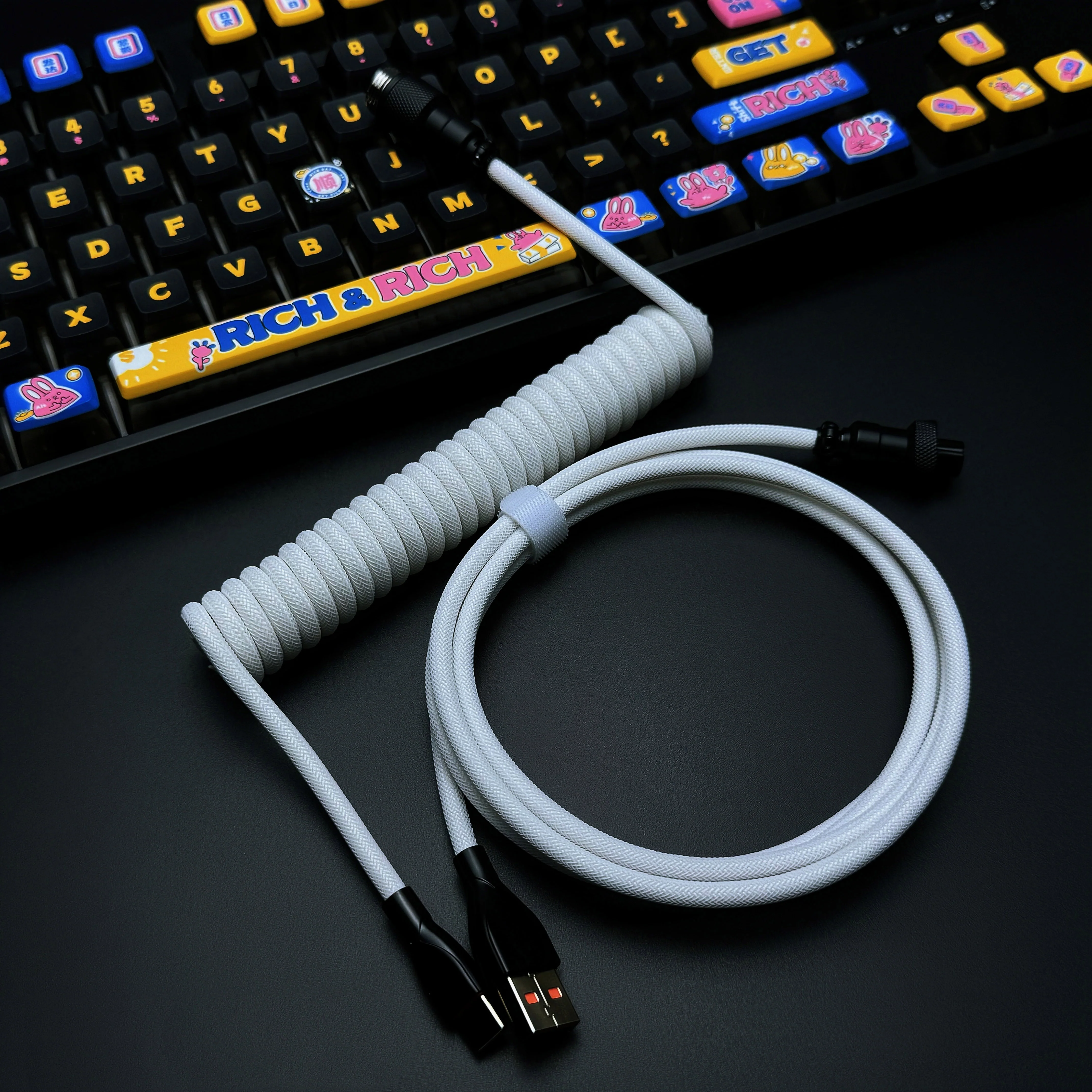 OZO Classic Coiled USB to USB-C Cable for Mechanical Keyboards - Image 20