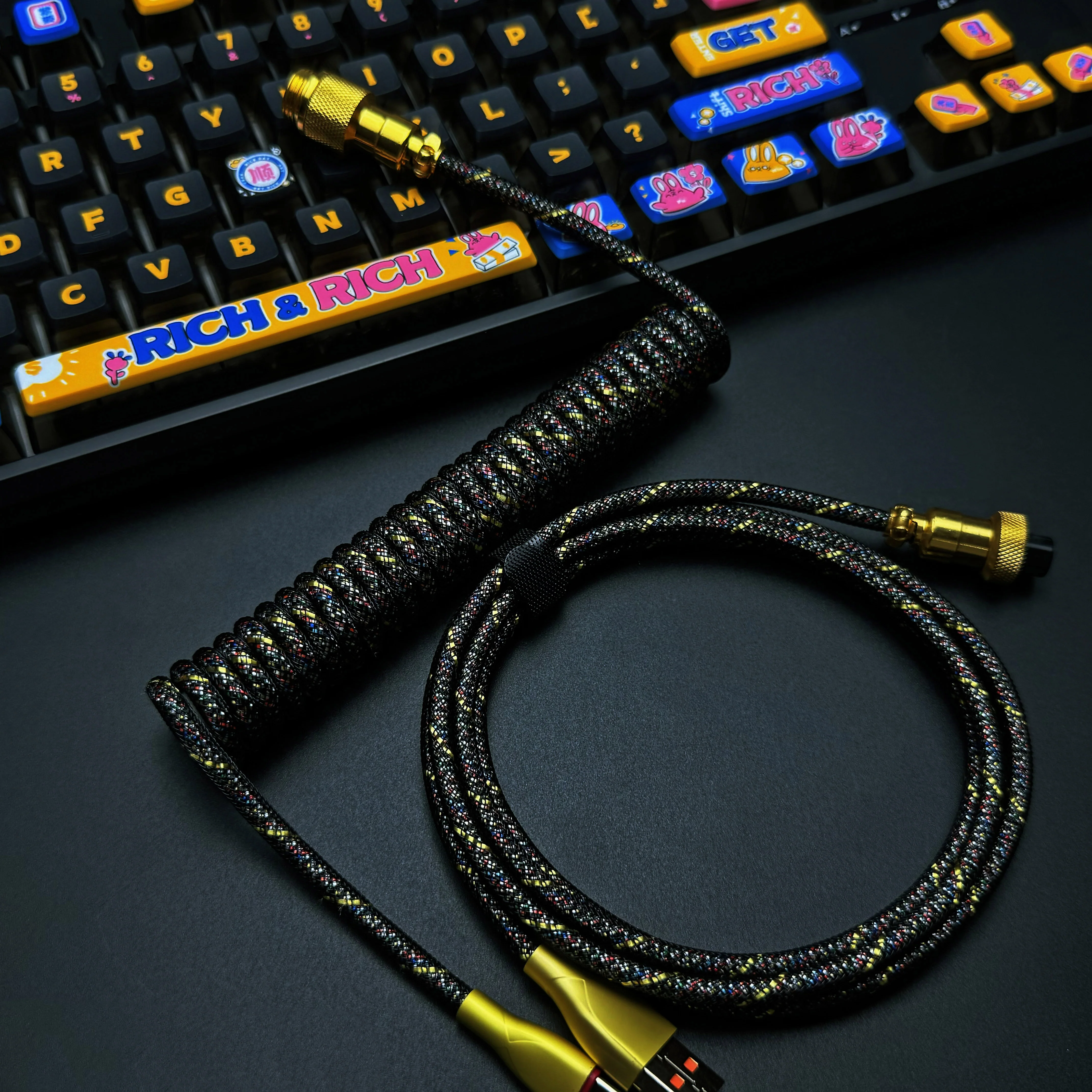 OZO Classic Coiled USB to USB-C Cable for Mechanical Keyboards - Image 31