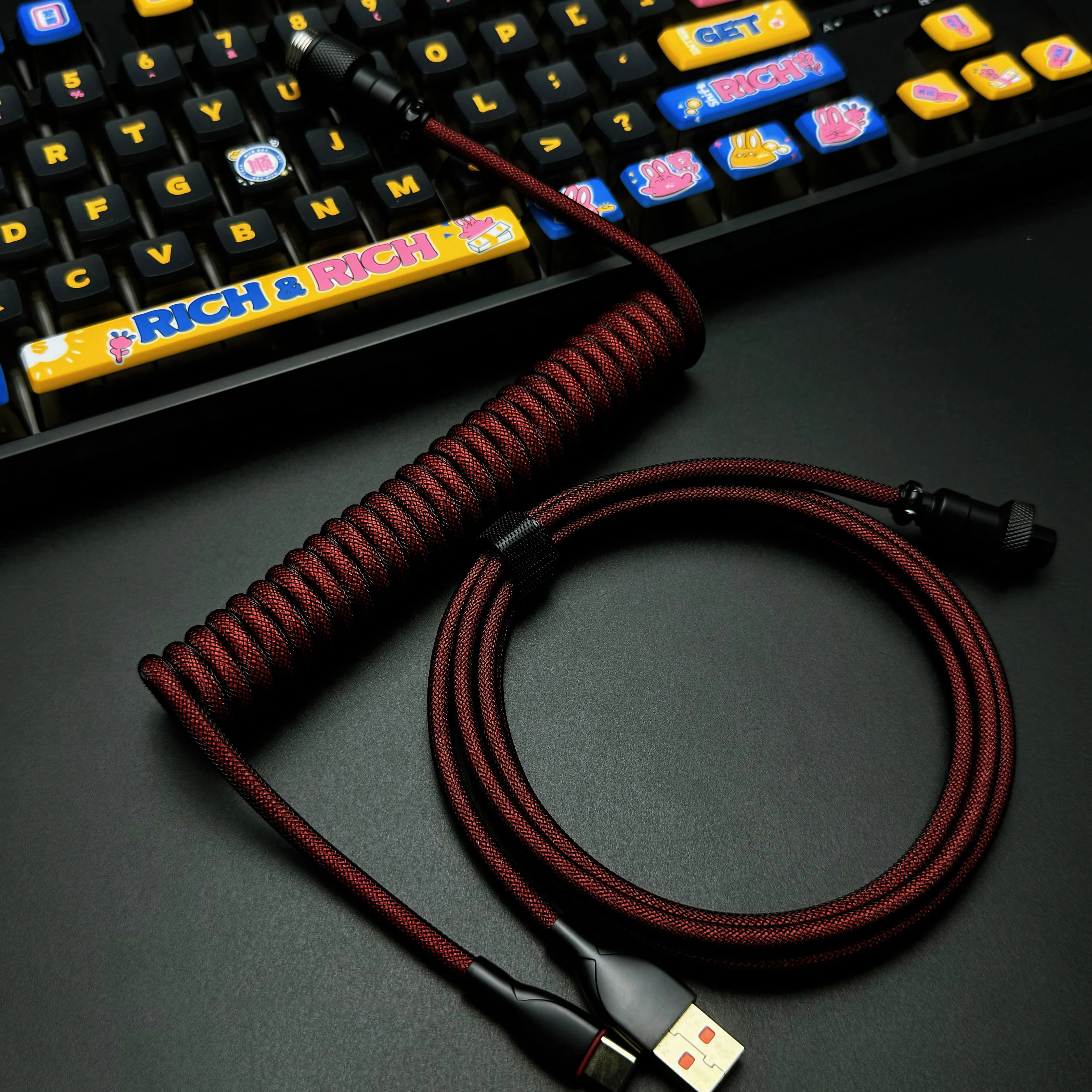 OZO Classic Coiled USB to USB-C Cable for Mechanical Keyboards - Image 33