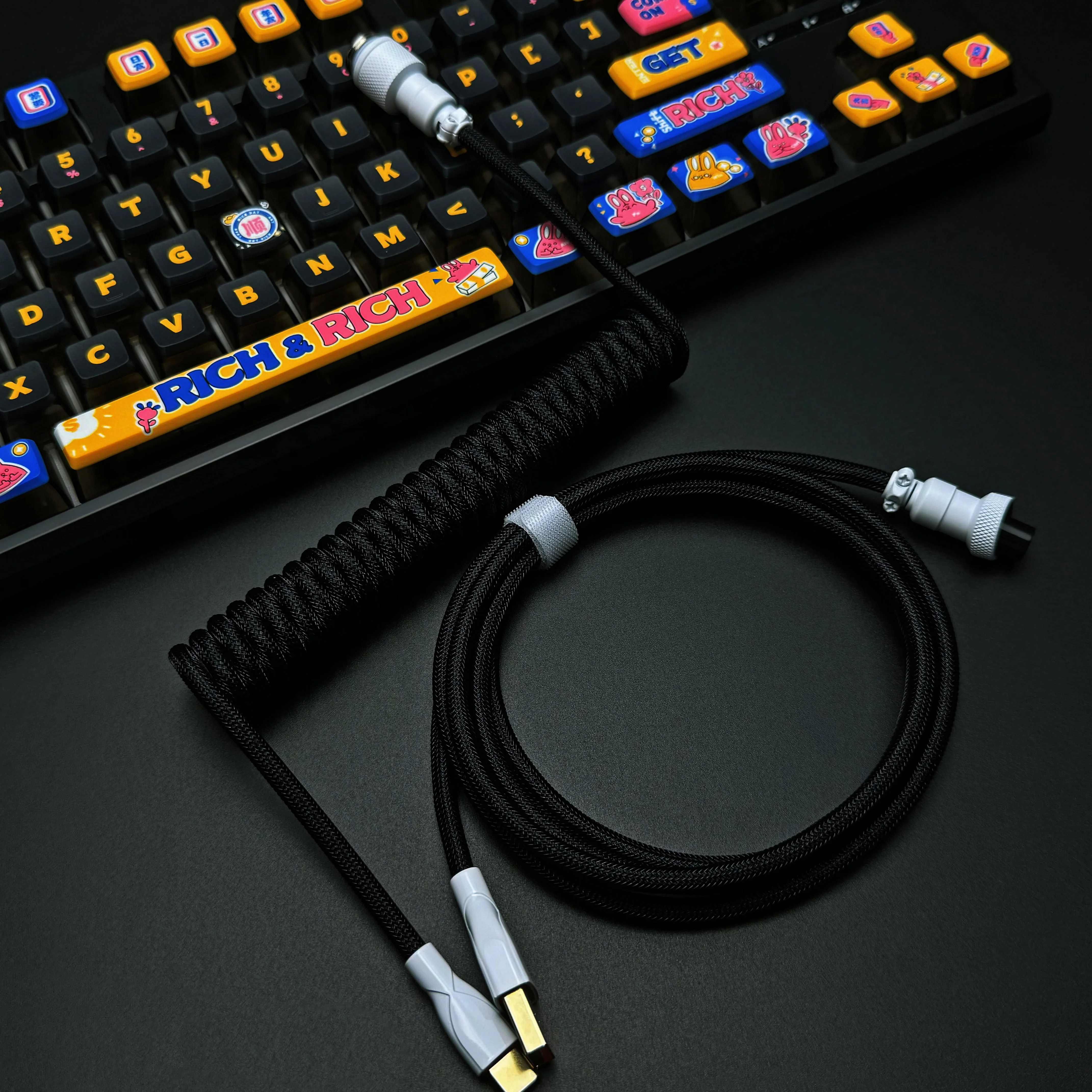 OZO Classic Coiled USB to USB-C Cable for Mechanical Keyboards - Image 38