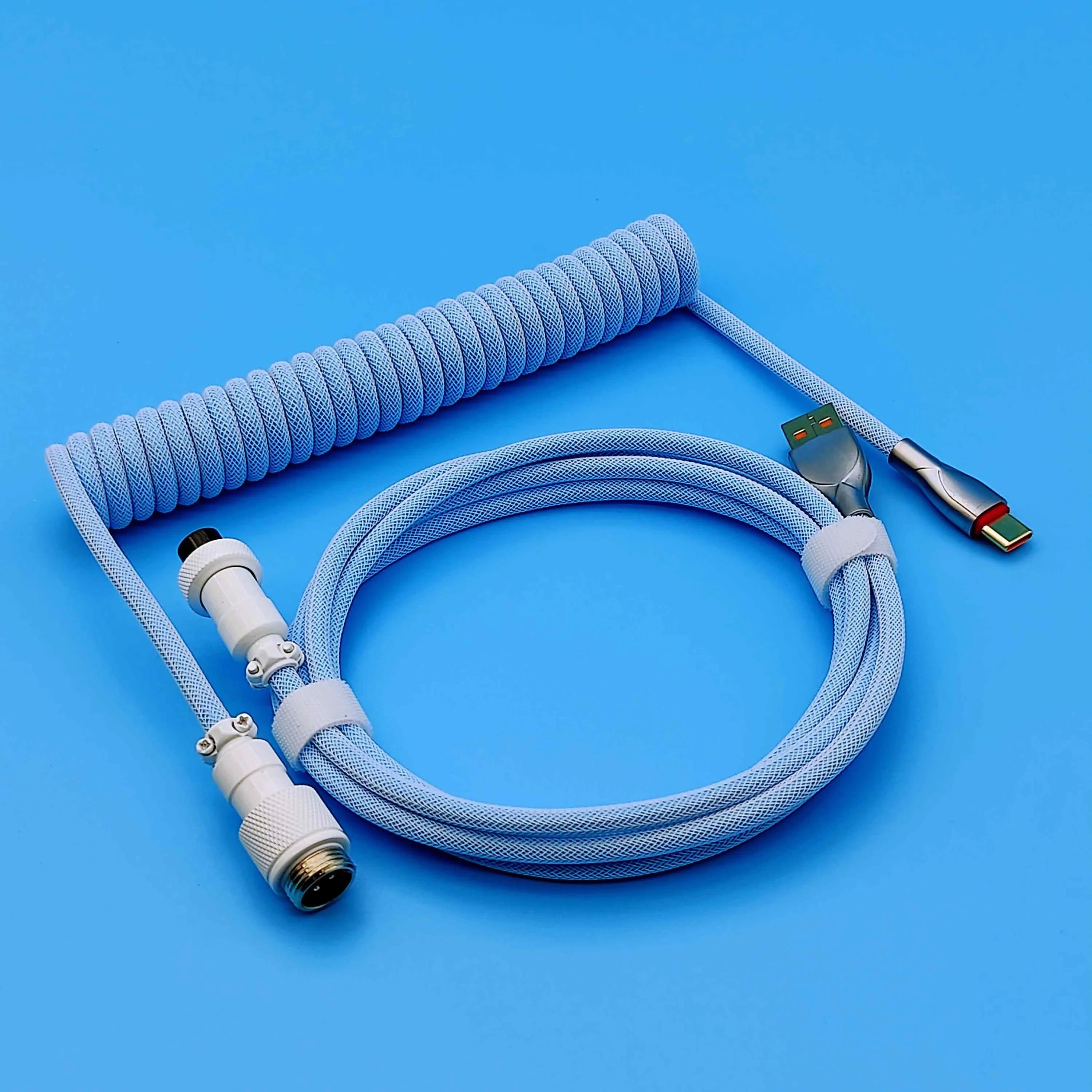 OZO Retro Coiled USB-A to USB-C Cable for Mechanical Keyboards - Image 5