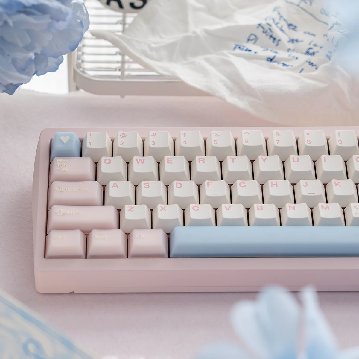 White Peach Oolong / Sea Salt Soda - 164-Key Translucent Keycap Set - Image 5